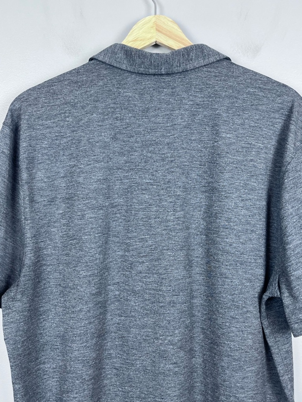 Lululemon Men's Evolution Performance Stretch Heathered Gray Polo Size L; Active - Picture 4 of 10